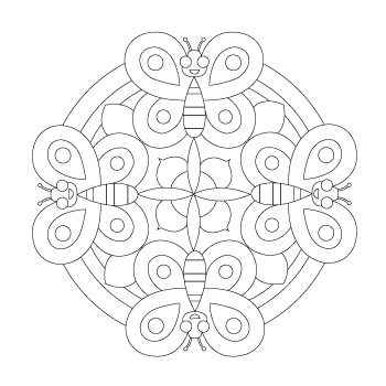 Mandalas Infantiles para colorear