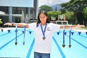 Re-tamaño-ajustado medallista de oro