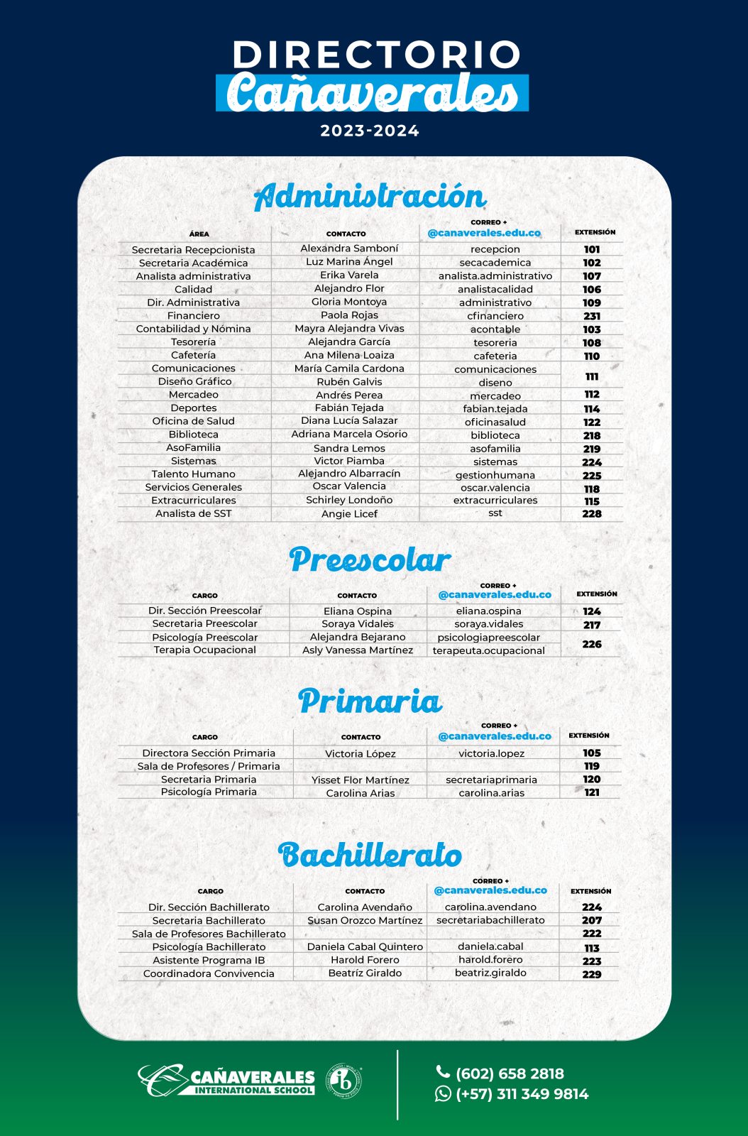 directorio actualizado 2023 Directorio escolar 2023